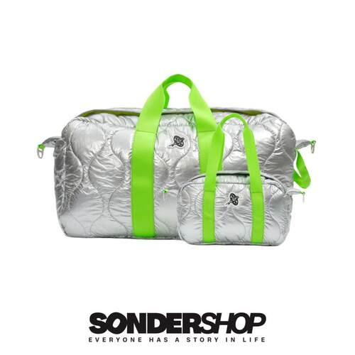 SONDER SHOP OFFWINTER太空系列绗缝夹棉手提包旅行包健身包