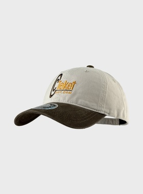 SONDER SHOP美式复古字母刺绣拼色棒球帽女韩国设计师款纯棉软顶