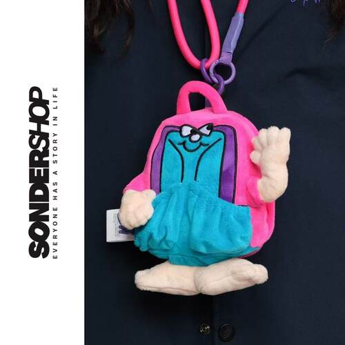 SONDER SHOP OFFWINTER ROC火箭仔毛绒公仔手机包 挂包日系手拎包