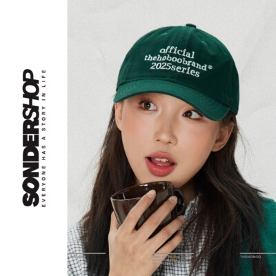 sonder shop 韩国复古小字母棒球帽子软顶弯檐帽百搭高级感鸭舌帽