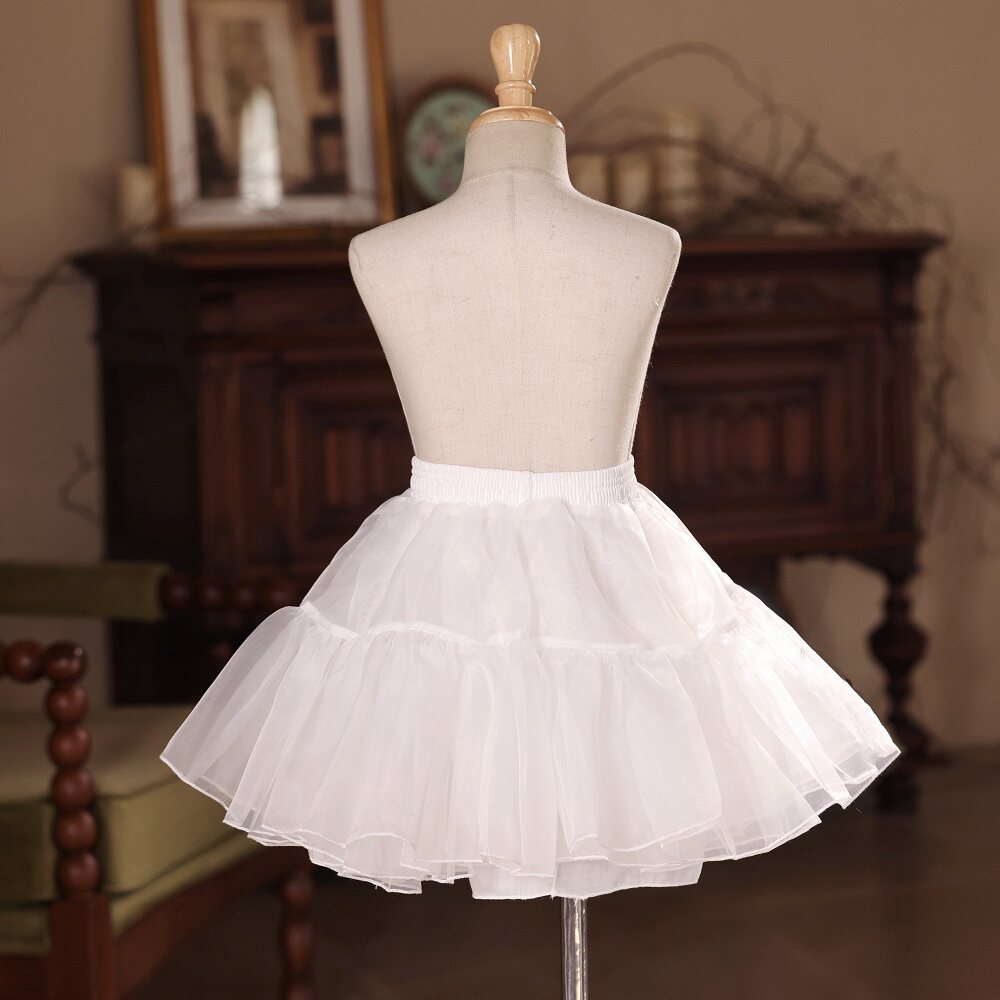 艳莲裙撑儿童lolita洛丽塔女童公主半身裙篷篷裙无骨裙撑软纱裙撑