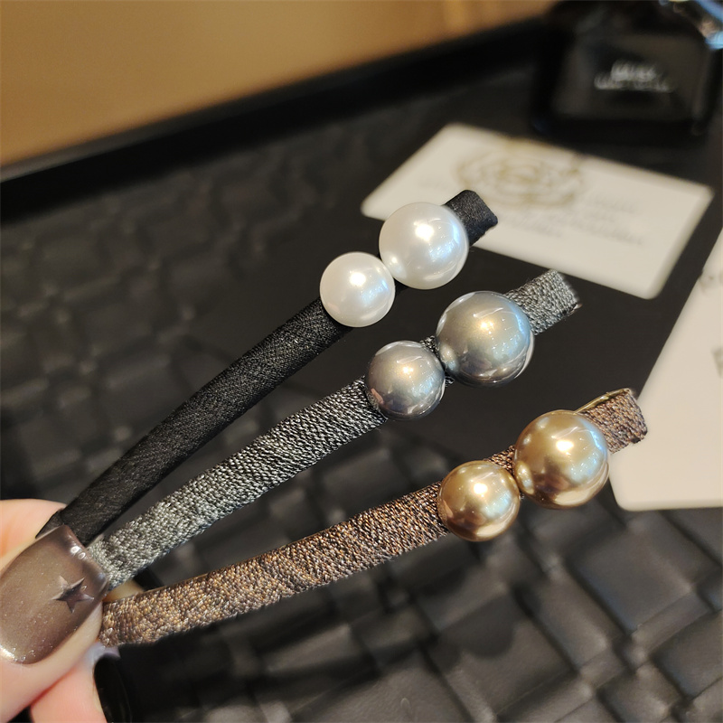 2025新款ins珍珠刘海夹简约侧边发夹碎发卡子一字夹头饰简约发卡