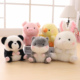 桌伴熊猫玩偶公仔猫咪仓鼠兔子毛绒玩具女孩陪睡娃娃小号生日礼物