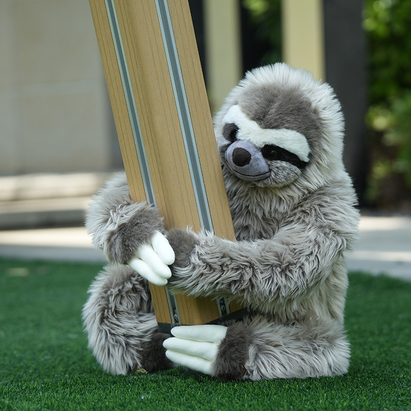 仿真树懒玩偶公仔毛绒玩具闪电丑萌红山动物园娃娃生日礼物女生