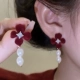 Красные серьги