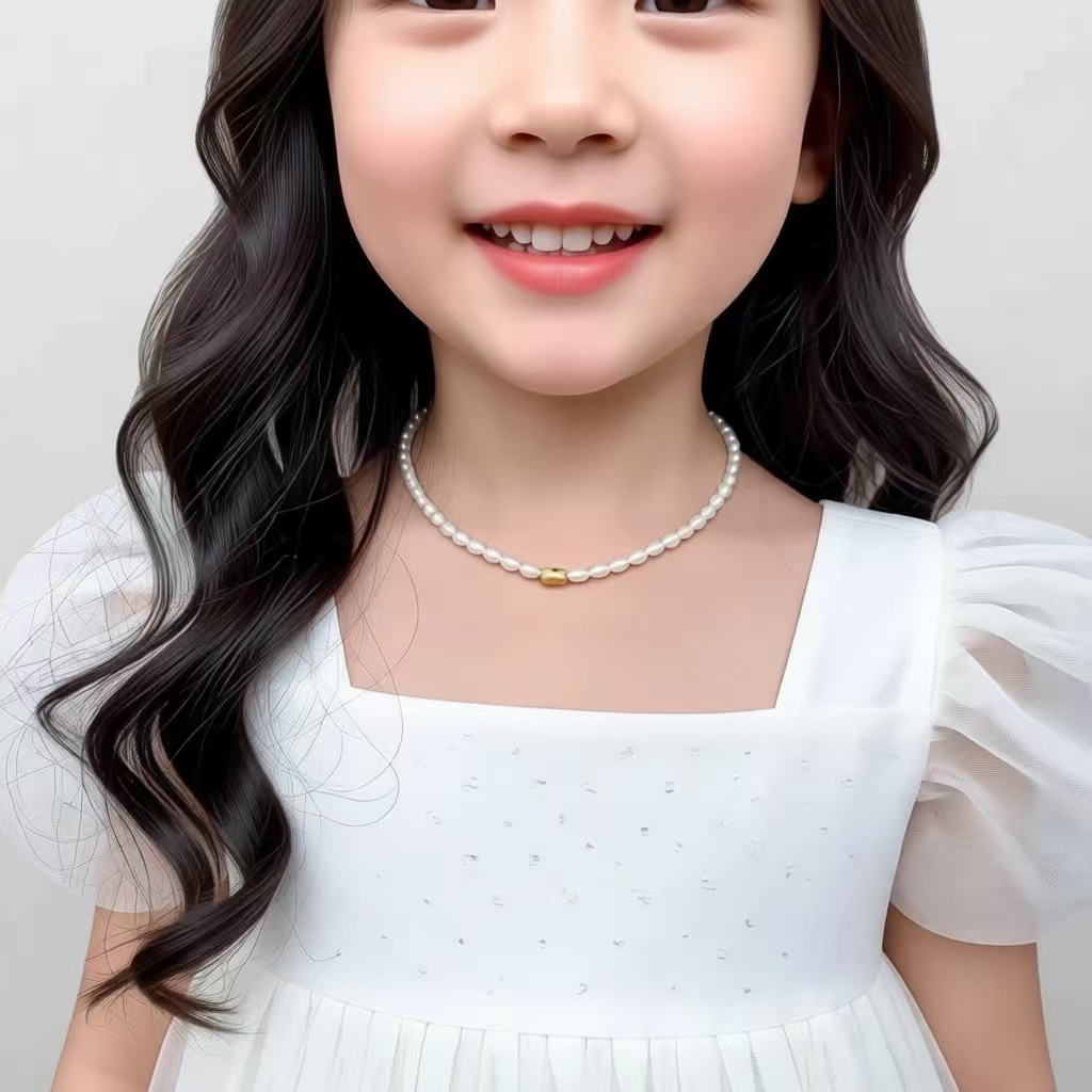 儿童项链女纯银猫咪轻奢小众精致高级感锁骨链颈链配饰生日礼物