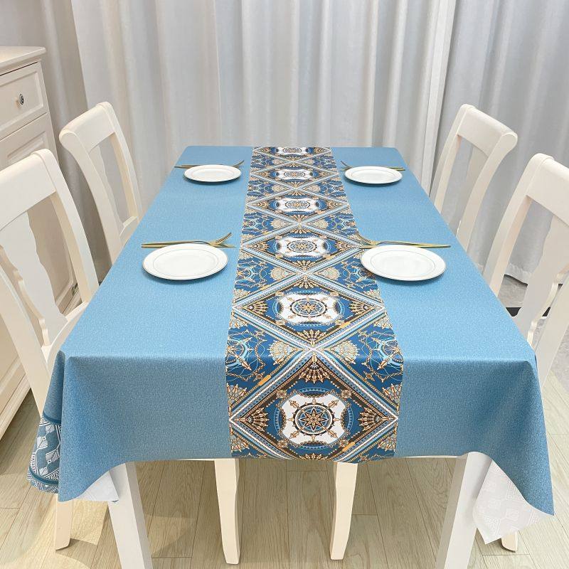 桌布防水防油防烫免洗PVC民族长方形餐桌台布客厅茶几垫家用餐布,居家布艺,桌布,淘宝优惠券,粉丝福利购,淘宝优惠卷
