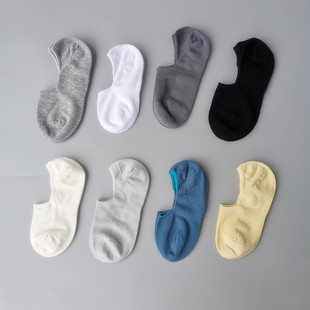 袜子女士春秋夏季 船袜纯棉硅胶防滑不掉跟短袜隐形ins潮浅 薄款