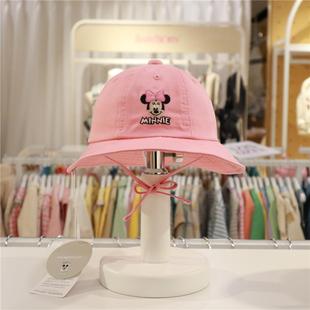 24春女宝迪士尼联名米妮渔夫帽帽子 agabang阿卡邦韩国童装 代购