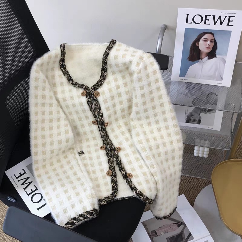 复古小香风上衣春秋装2025新款设计感小众百搭短款长袖网红外套女