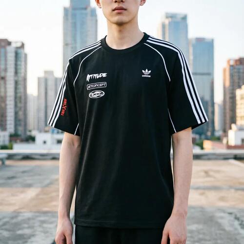 阿迪达斯三叶草男透气短袖T恤