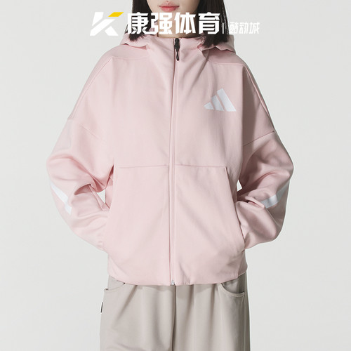 舒适百搭休闲连帽运动夹克外套