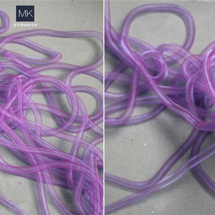 原创设计手工材料创意 弹力光晕紫扭曲管子 diy饰品服装 辅料配件