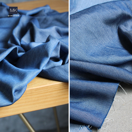 天丝顺滑风衣设计师服装牛仔布料