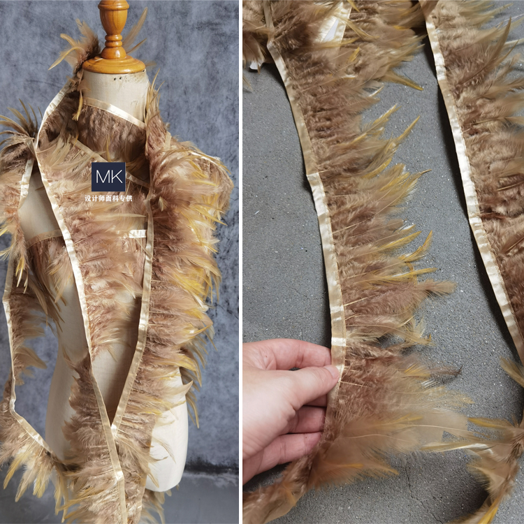 暖泰羽毛服装欧美肌理