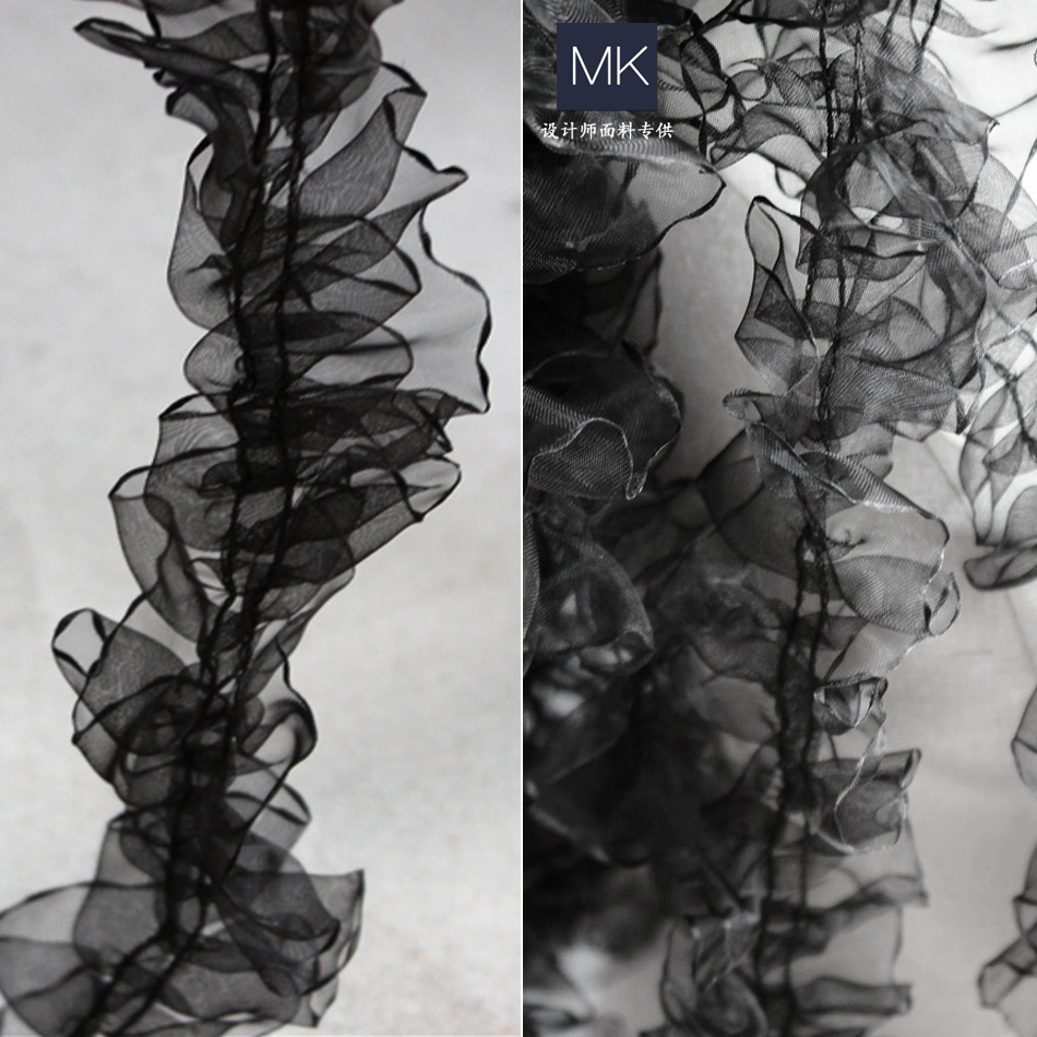 海草透视波浪长条花边 服装辅料布料 连衣裙礼服手工diy设计材料