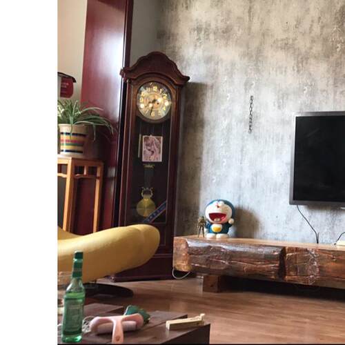 原始纯实木电视柜北欧现代简约展示台柜小户型客厅家具地柜玄关凳