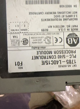 议价AB罗克韦尔1785-L40C15/F处理器模块，拆机件，带