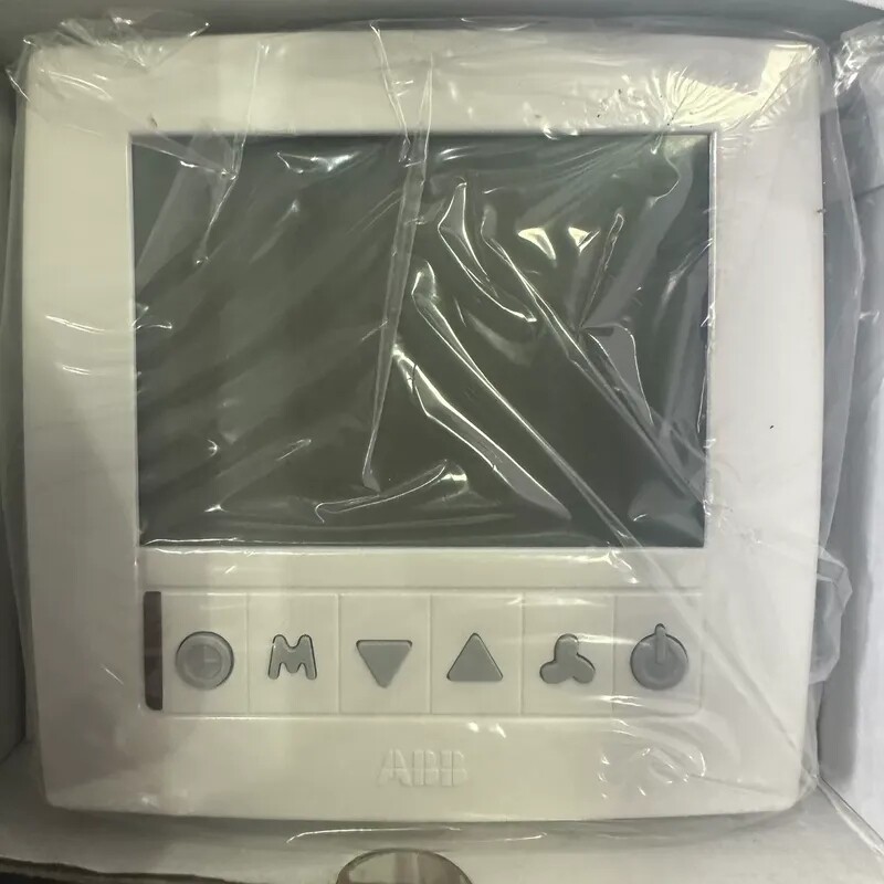 议价ABB德韵白色带液晶显示温控器电热温度控制器智能恒温四管制A