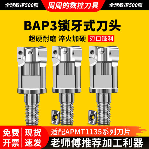 锁牙式方肩铣螺纹刀头