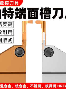 端面槽刀非标槽平面挖槽刀圆弧槽山特切槽刀片RF123H2外圆槽刀