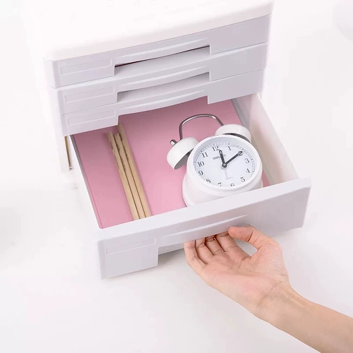 Бесплатная доставка 9761 Цветный четырехслойный файловый шкаф A4 Пластиковый шкаф для хранения шкаф