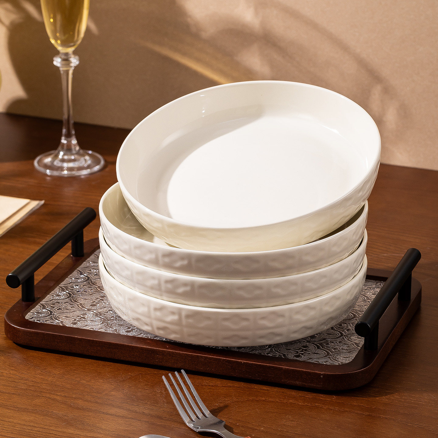 盘子菜盘家用新款陶瓷精致一人食早餐盘深盘高级感菜碟子餐具套装,餐饮具,盘,淘宝优惠券,粉丝福利购,淘宝优惠卷