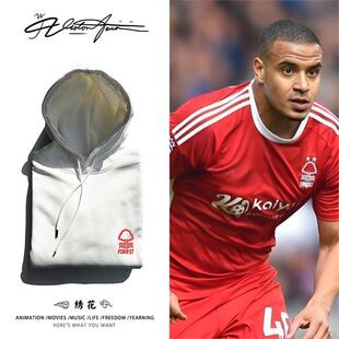 【刺绣】欧洲足球联赛诺丁汉森林刺绣队标刺绣应援连帽卫衣男女同