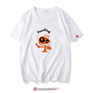 古天乐同款短袖t恤寻秦记电影男女上衣服宽松潮牌纯棉体恤打底衫