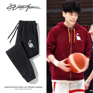 广东女篮杨舒予同款球衣印花粉丝应援卫裤男女时尚休闲裤百搭