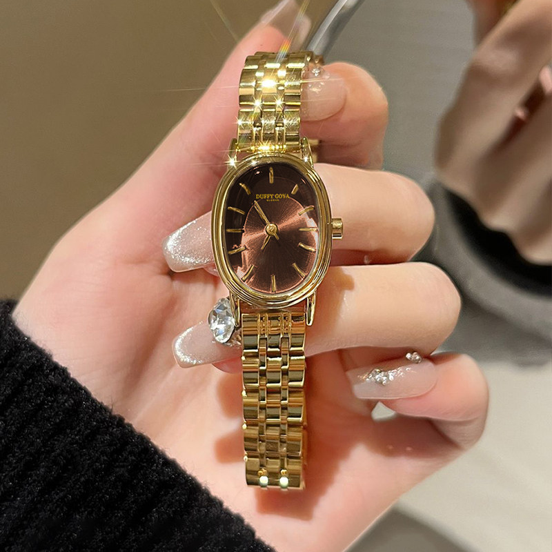 瑞士正品2026新款手表女士名牌小巧小金表复古时尚防水轻奢小众款