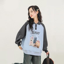 女童卫衣春秋款2025新款女大童秋季儿童宽松上衣初中生超好看秋装