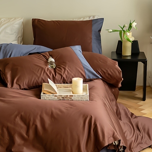 许我耀眼电视剧赵露思同款 全棉四件套床单被套贡缎长绒棉加大100S