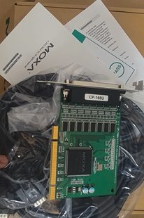 全新台湾摩莎MOXA CP-168U V2.1 8口RS232 PCI8串口卡含1-8连接线