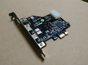 800M支持工业相机LSI A采集 FW643 E转1394B 火线S800B接口卡PCI