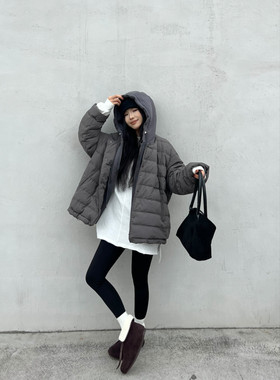 冬上新！【LILY】连帽宽松百搭时尚保暖羽绒服外套  80829#  LHHH