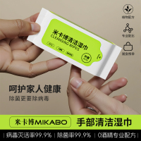 消毒湿巾手部清洁温和无刺激保湿杀菌湿巾0酒精除菌湿巾便携包装