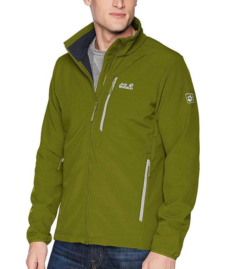 经典精湛JackWolfskin狼爪男春秋冬运动户外防风弹力软壳夹克外套