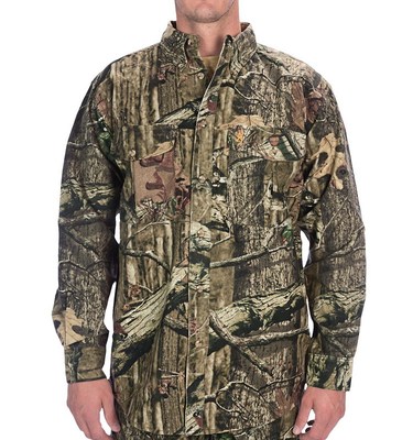 秋冬法兰绒长袖衬衫迷彩加厚防风