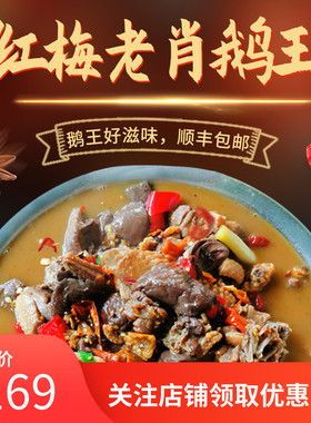 南雄梅岭鹅王 正宗老肖鹅王 南雄特产 顺丰冷链 鹅新鲜 半只