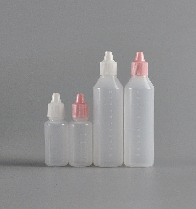 25/60mlPE小奶瓶克丽缇娜软性爽肤水乳液试用装分装挤压眼药水瓶