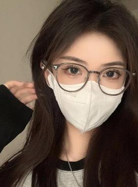 小红书网红茶棕眼镜框近视眼镜架女超轻防蓝光眼镜配近视TR01247