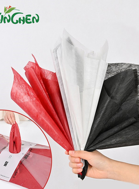 抽取式牛奶棉白色防水包花内衬纸 欣辰鲜花包装材料花束轻薄