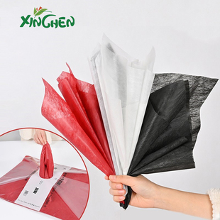 抽取式牛奶棉白色防水包花内衬纸 欣辰鲜花包装材料花束轻薄