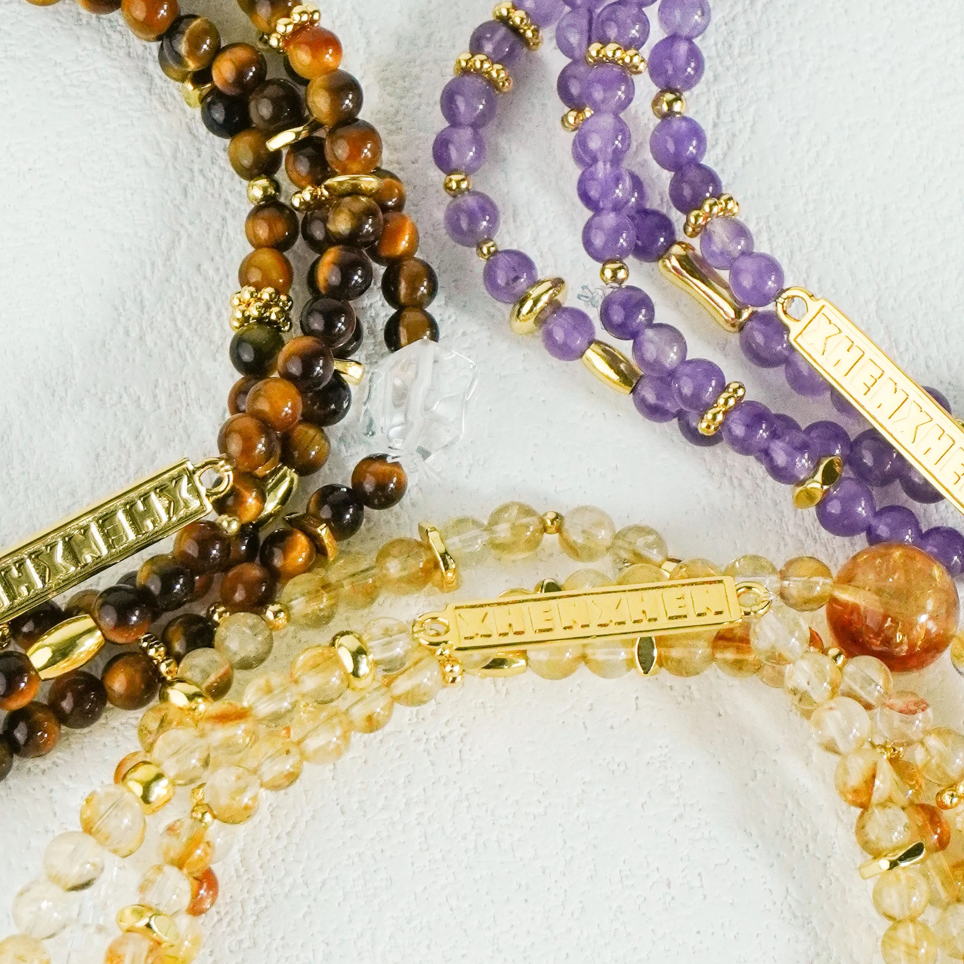 天然水晶多圈手链紫络星耀