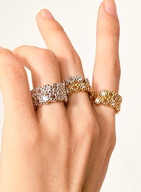 蕾丝系列LACE宽戒指手镯