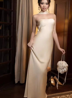 独特绝美法式生日派对party轻礼服日常可穿轻奢高级感订婚伴娘服