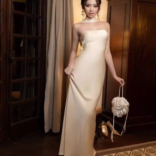 独特绝美法式 生日派对party轻礼服日常可穿轻奢高级感订婚伴娘服