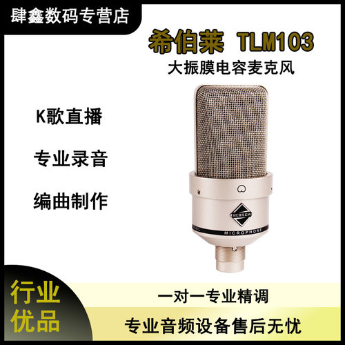 希伯莱TLM103有线电容麦克风直播