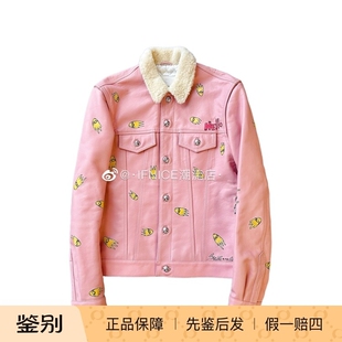 Chrome Hearts 克罗心 Mattyboy 手绘涂鸦 粉色皮衣 夹克